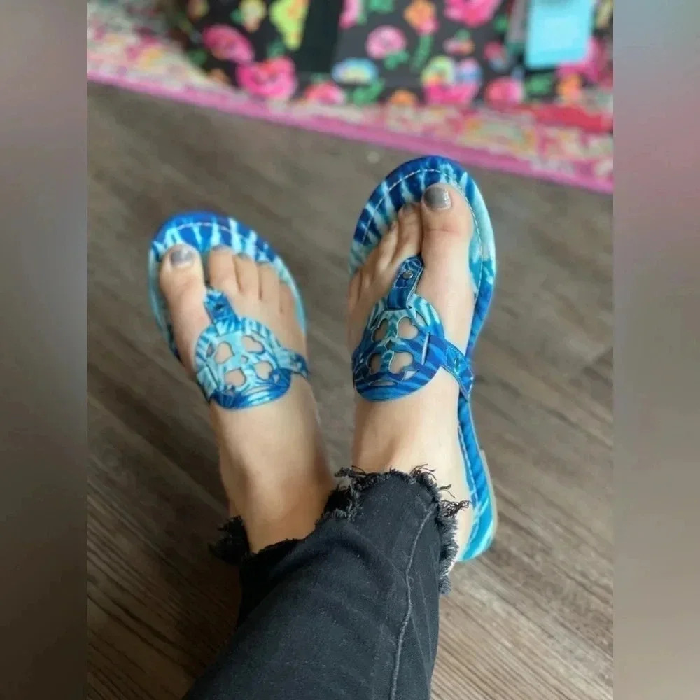 Everglades Tie Dye Sandals in Bluemoon New